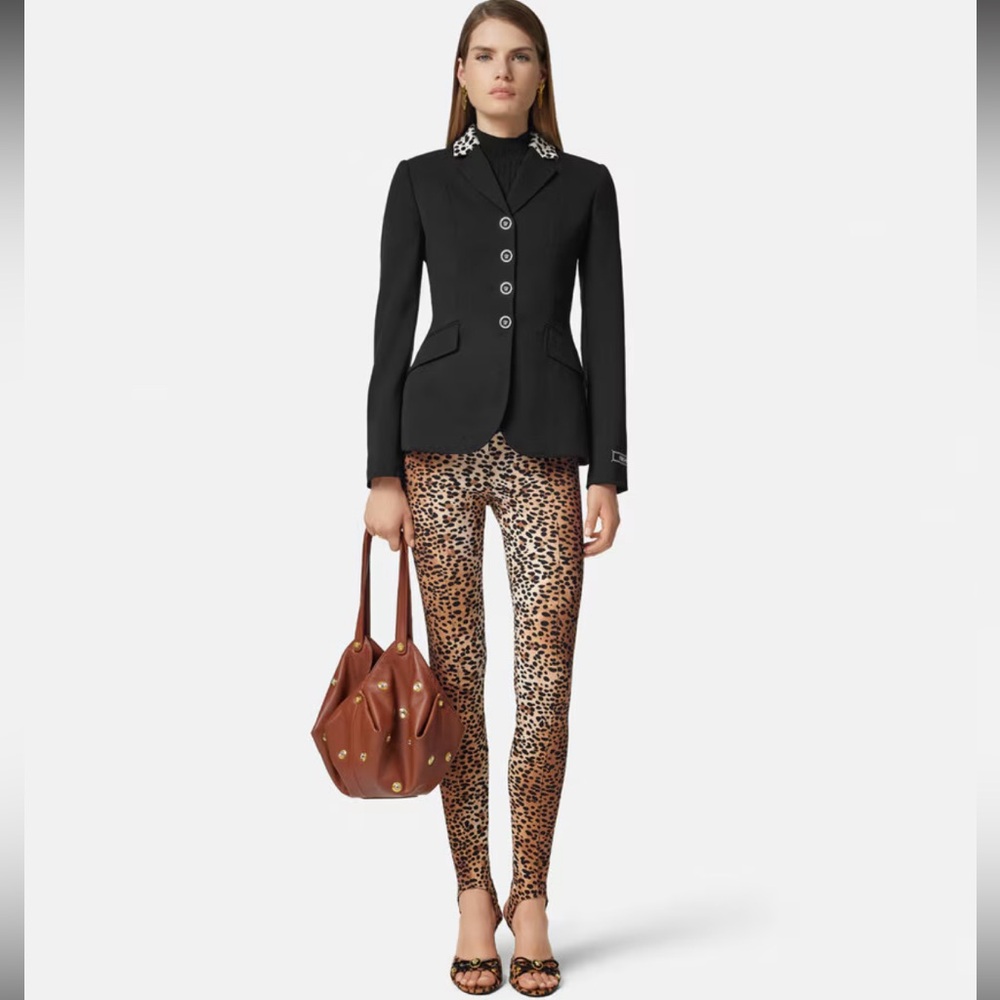 Versace Leopard Print Leggings